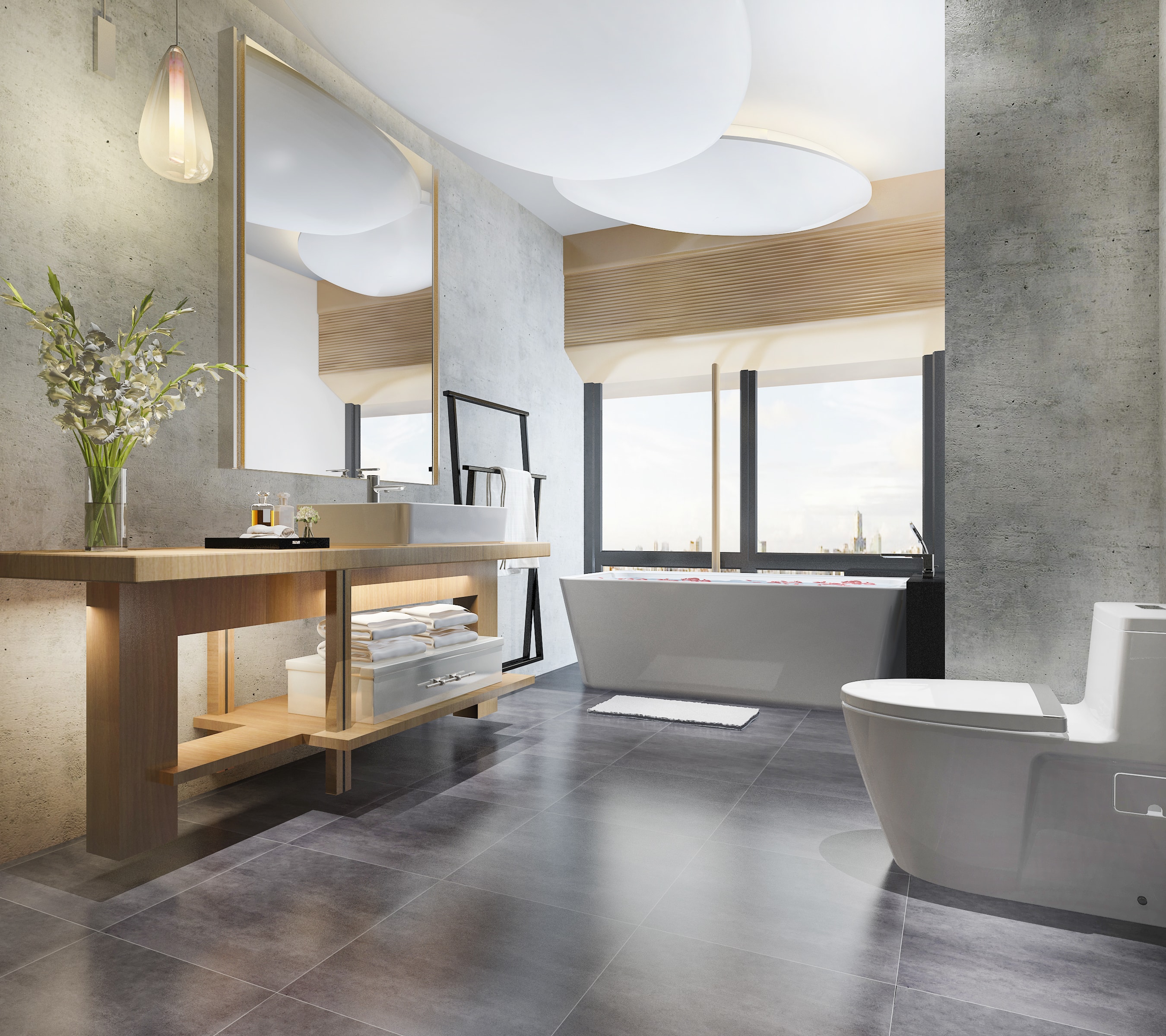3D Rendering Luxury Modern Design Bathroom And Toi 2026 01 06 10 45 06 Utc Bathroom